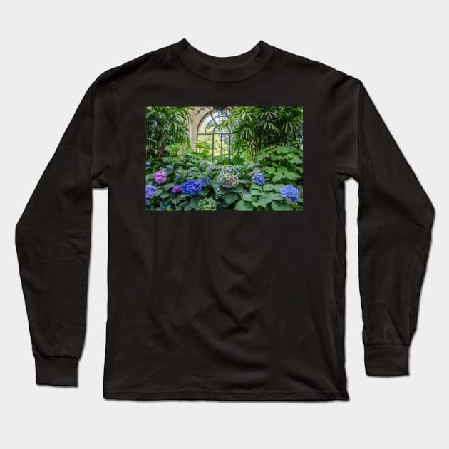 Conservatory Garden Long Sleeve T-Shirt by kathiemt